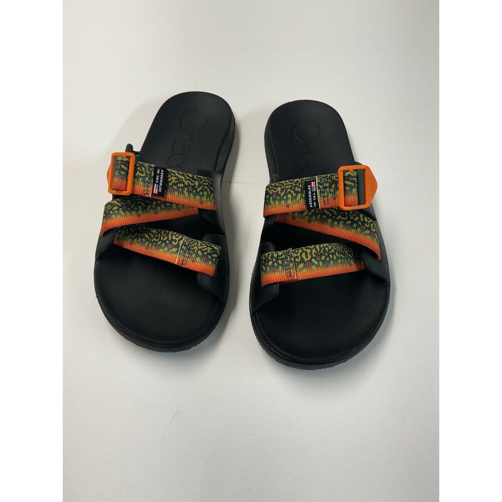Chaco Sandals Men's Black Orange Fish Print